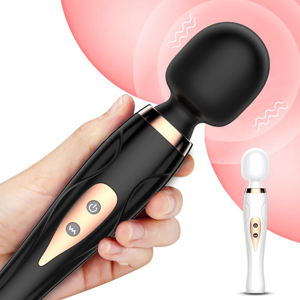 10-Speed AV Vibrating Wand - Large Powerful Massager for Women & Men, G-Spot & Prostate Stimulator, Rechargeable Adult Sex Toy