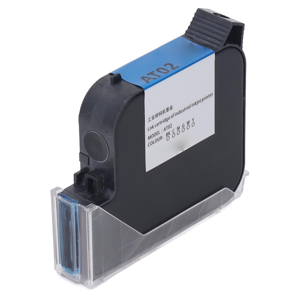 Handheld Inkjet Printer Cartridge Quick Dry 25.4mm Black 42ml Coding Gun Cartridge Replacement