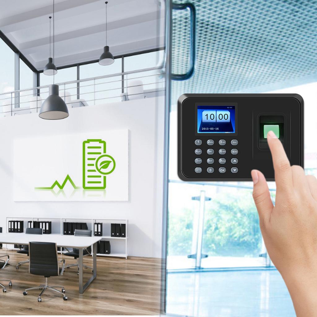 2.4 inch LCD Attendance Machine Fingerprint Password Time Clock