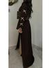 Pure Beauty Bow Long Robe Dress Abaya - Loriya 2025, Europe, America & Middle East Style, Model LR962
