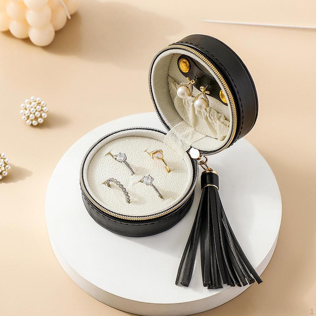 Jewelry Box Storage Showcase Ring Holder Versatile Case Organizer for