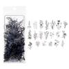 40pcs Colorful Butterfly Wings Stickers Epoxy Resin Fillings Plant Sticker for DIY Silicone Mold Filler Nail Art Crafts Decor