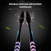 10PCS Deep Cleaning Bamboo Charcoal Toothbrush Soft Bristle Toothbrushes  Gum Care