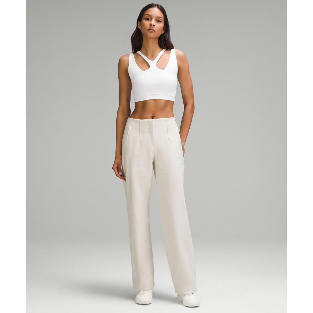 Lululemon Bend This SCoop And SquAre BrA  Light Support  A C Cups White