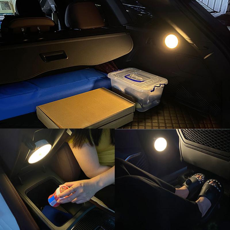 SEAMETAL USB Charging Car Automatic Induction Lamp Touch Sensor Lamp Trunk Light Reading Light