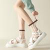 Plaid Kristall Seide Socken Frauen Casual Mode Sommer Elastische Lange Socken Koreanischen Stil Harajuku Ultra-dünne Transparente Frauen Socken