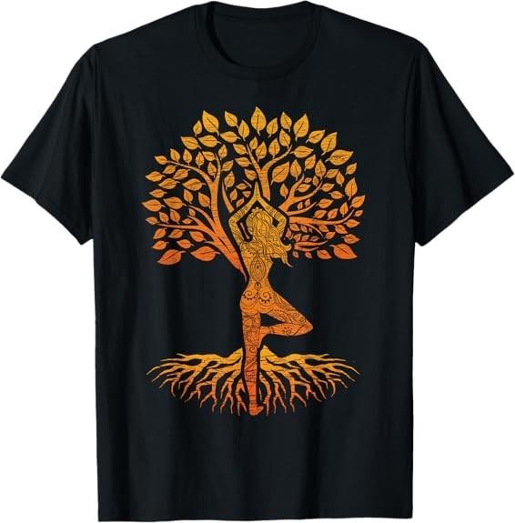 NEW LIMITED Tree of Life Yoga T-Shirt: Chakra Haka Design Tee T-Shirt Size S-3XL XL