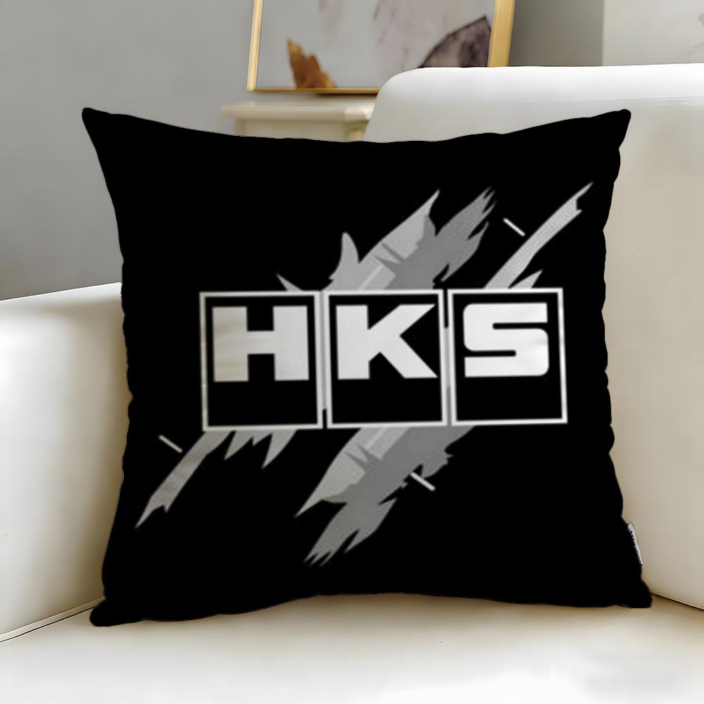 classic brand HKS Cushion Cover Soft  EasyWash Pillow Case  Versatile for Couch Bed Travel and Office