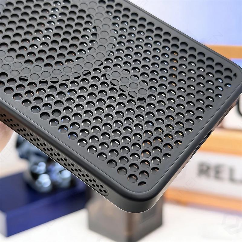 Magnetic Case For Samsung Galaxy S26 S25 Plus S24 S23 S22 Ultra Pure Color Honeycomb Heat Dissipation Frame Cover For Magsafe
