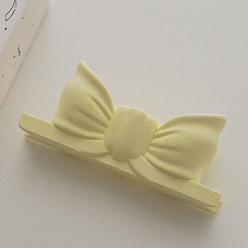 Vintage Gypsum Candlestick Holder Ins Mini Candle Stands Birthday Bow Candle Holder  Wedding Decor