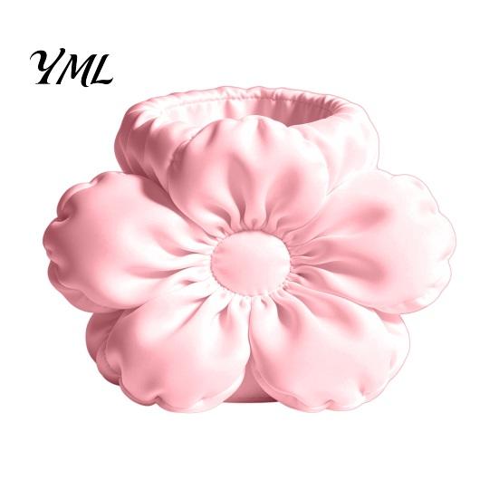 Cute Aesthetic Desk Decor Satin Flower Pen Holder, Petal Design Organizer, Durable Unique Floral Accessory PLA Desktop Storage Container, for