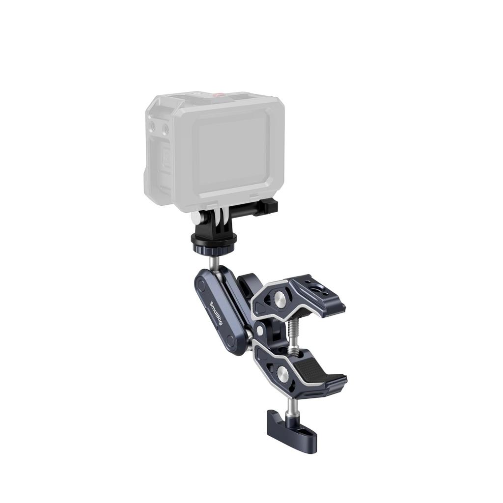 SmallRig Super Clamp Camera Mount Clamp with GoPro Ball Head Magic Camera Monitor Super Clamp for DSLRs and Stabilizers Crab-Style Kit, 2-Pack
