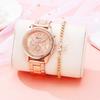 New Fashion Women Diamond Rose Gold Watch Luxury Reloj Mujer Wristwatch Female Casual Stainless Steel Quartz Watches Clock