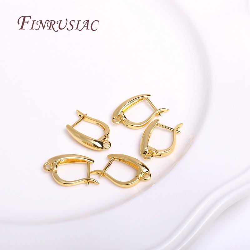 18K Echtgold Plated Verschluss für Ohrringe, Ohrringverschlüsse, DIY Ohrring Zubehör, Luxus Schmuckzubehör, Ohrhaken