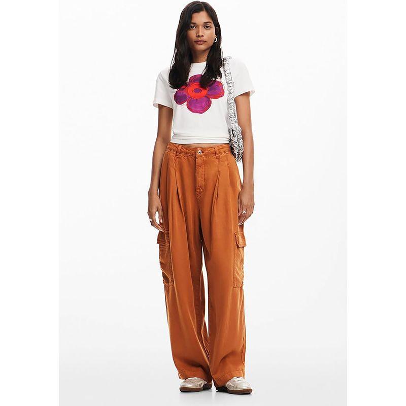 Foreign Trade Original Order Des * Igual Lanjing™Lyocell Fluid Flowing Loose Wide Leg Overalls S2 1254
