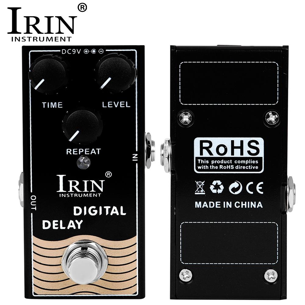 IRIN RF-08 Digital Delay Guitar Pedal Feedback Wet-dry Ratio Adjustment Delay Time 20MS-600MS Guitar Effect Pedal True Bypass