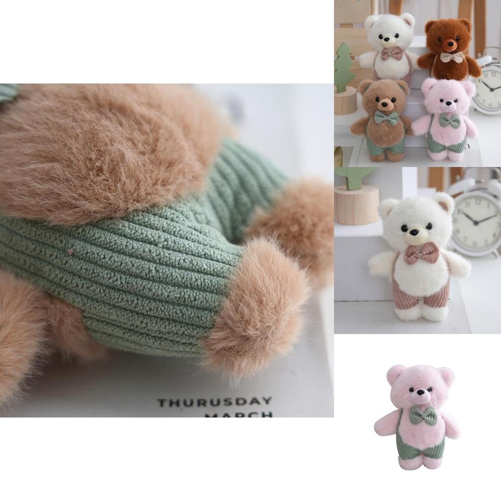 Plush Bear Keychain Plush Toy With Pp Cotton Filling For Girls And Kids