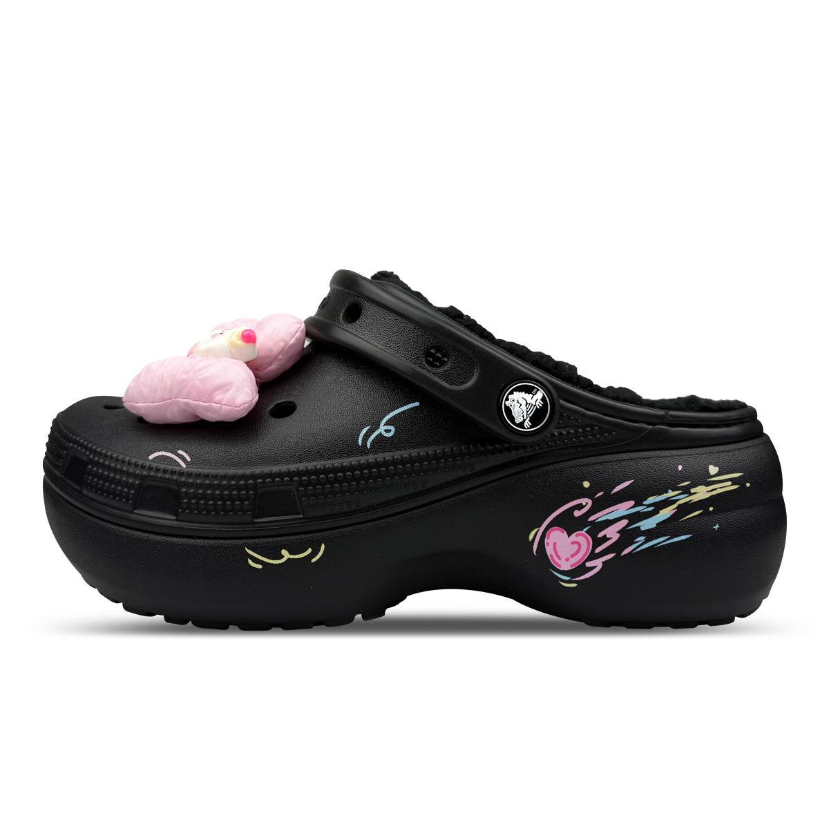 Crocs Classic Platform Lined Clog Clogs Women s Pink Ink 207938-001(Team116-) 38-39
