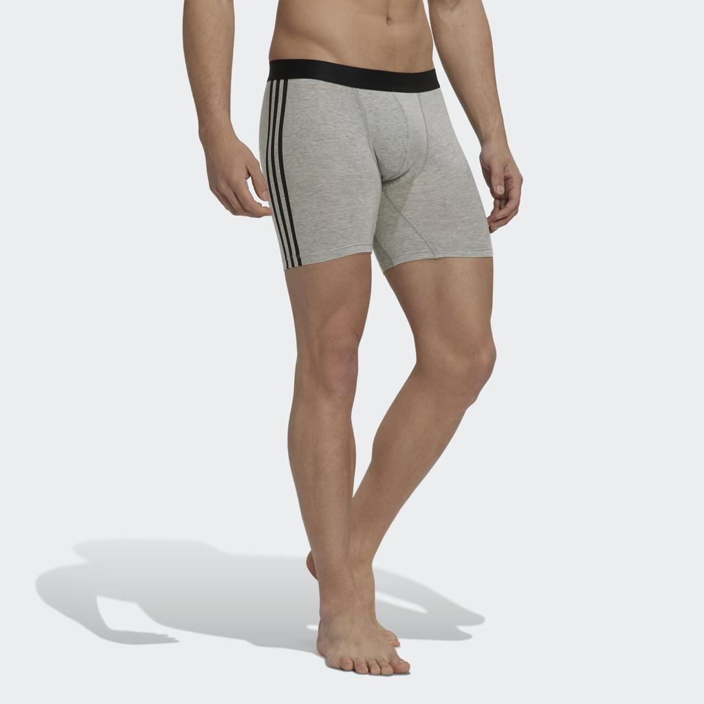 Adidas Bbr 3pp Active Flex Co 3st Printed Casual Boxer Briefs Men Underwear Dark-Gray GB0818