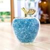 Lucky Feng Good Crystal Gift [TradeWind] Apple, Shui, Fortune, Ornament, Suncatcher, (Blue)