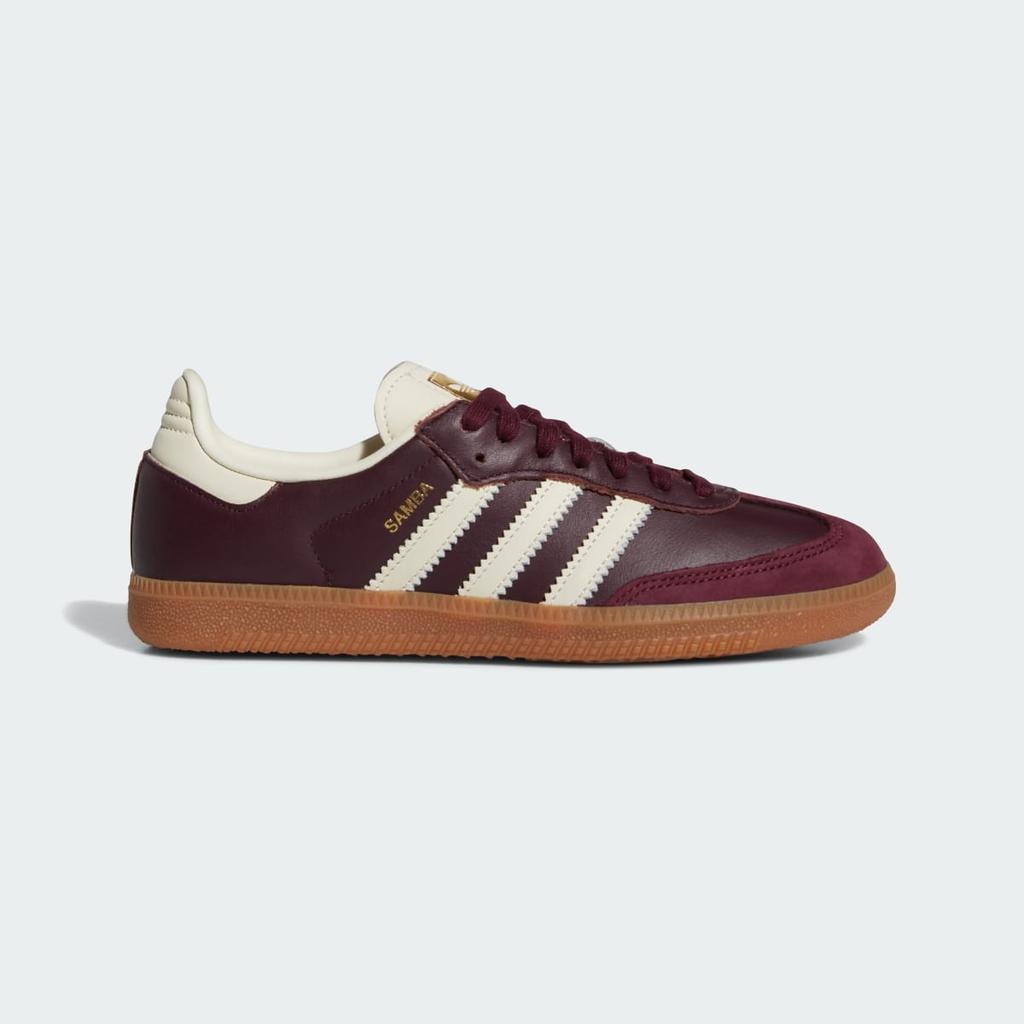 adidas Samba OG ID0477 Unisex Originals Sneakers Maroon / Cream White / Gold Metallic
