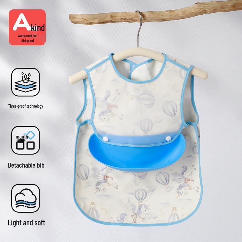 Waterproof Detachable Baby Bib - Anti-Stain Newborn Feeding Bib