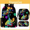 Poppy Playtime Chapter 4 Nightmare Critters Kids Backpack Oxford Lightweight School Bag With Cushion Straps For Elementary Students