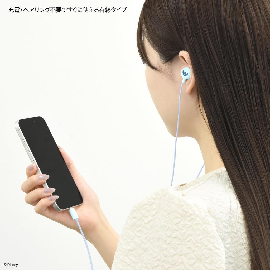 Gourmandies Disney Character / Stitch USB Type-C Stereo Earphones with Remote and Microphone DNG-280ST