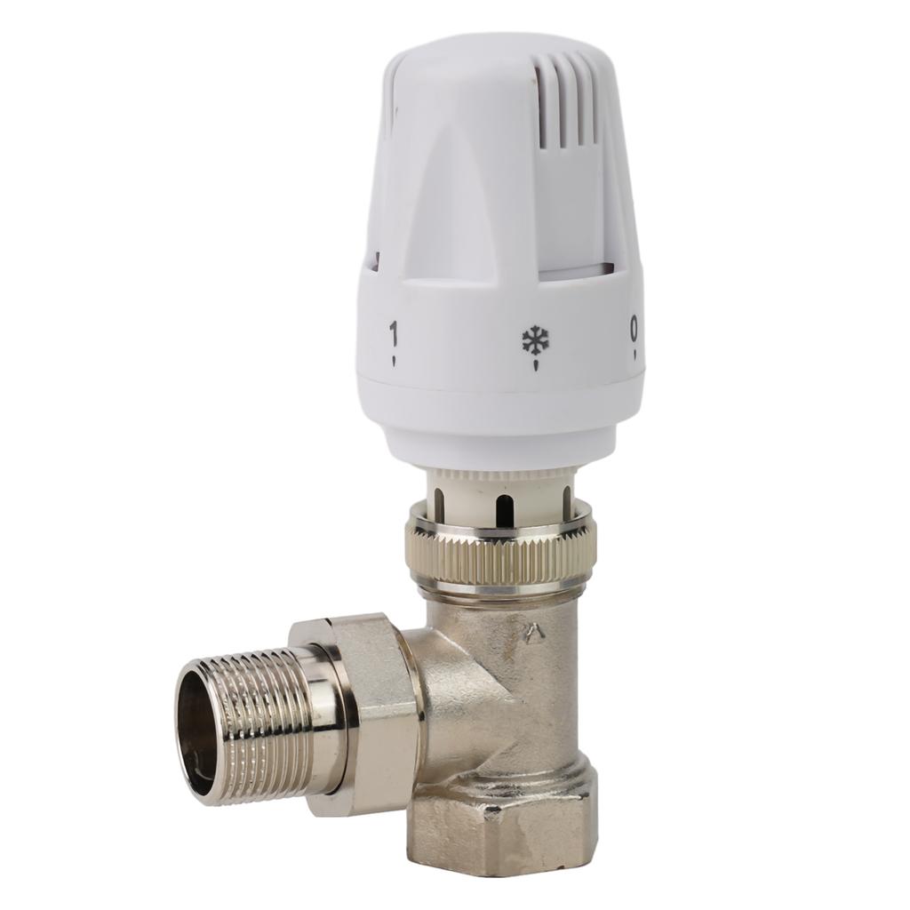 Thermostatic Radiator Valve DN20 DN15 White Silver Precise Special Valve 1 Pc Copper For Floor Heating Multiple Settings