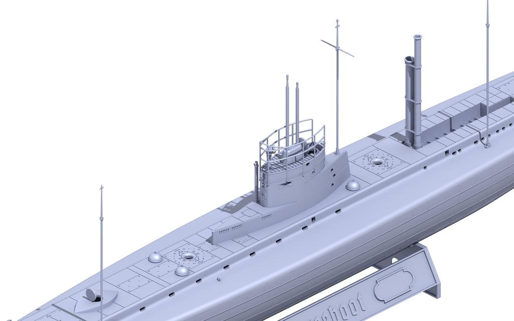 Das Werk Scale World War I German SM U9 Plastic Model Kit USCDW72001 1/72 U-Boat