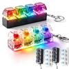 LED Keyboard Keychain Fidget Toys 4 Keys Keyboard Keycaps Fidget Toy Party Stress Relief Keyboard Cap