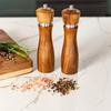 2pcs Manual Salt and Pepper Mill Ceramic Core Pepper Bottle Seasoning Tool Pepper Grinder  Cooking