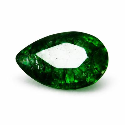 Natural Green Emerald Loose Gemstone 9.30 Ct Colombian Pear Cut for Jewelry Making and Crafts