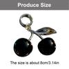 Elegant Sturde Alloy Lovely Cherrys Charm Pendant Lock Keyring Fashion Accessory for Stylish Girls Women Ladies