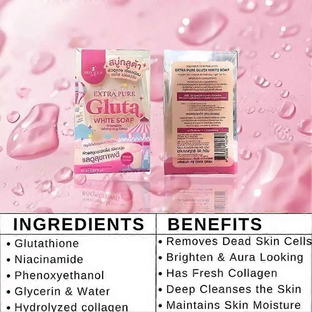 Sabonete de Glutationa com Niacinamida, Sabonete de Banho e Limpeza, 80g, Clareador