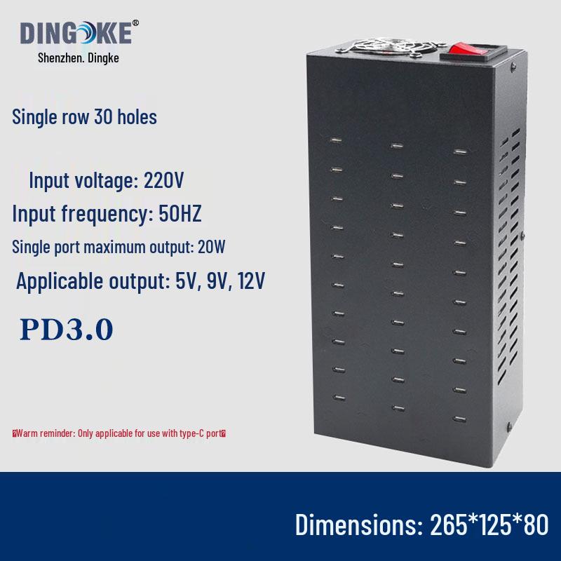 USB Multi-Port Charger: 10-100 Port Station with PD/QC3.0 Fast Charging - Charger King