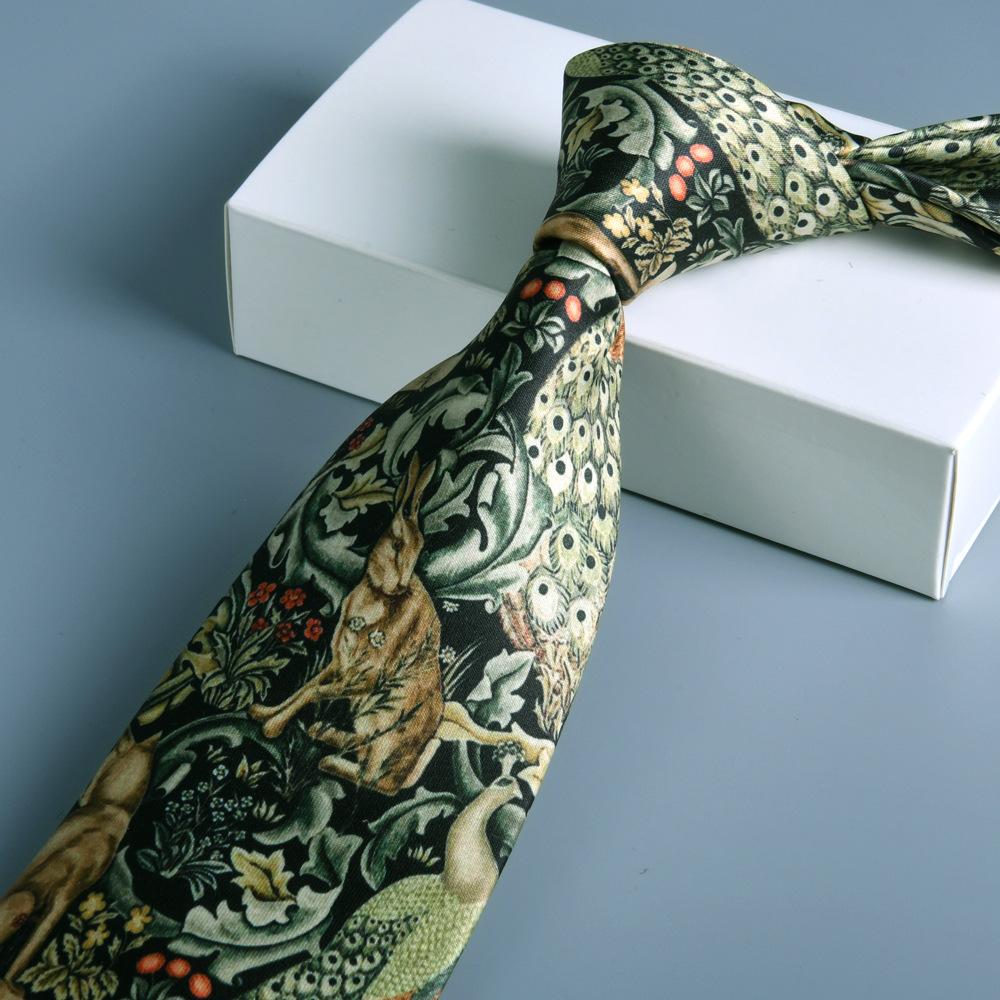

8cm hand-stitched tie One size