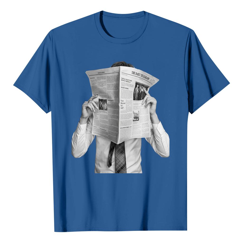 Casual Short Sleeve T Shirt with Graphic Print Front Crew Neck Relaxed Fit Comfortable Lightweight Fabric Suitable for Everyday Wear