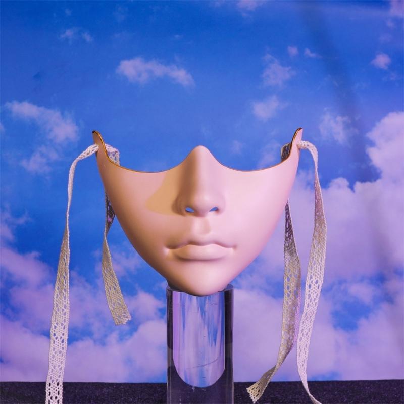 Masquerade Mask Beauty Mask Mechanical Half Face Mask Party Mask Halloween Cosplay Mask for Women Men Aesthetics Mask