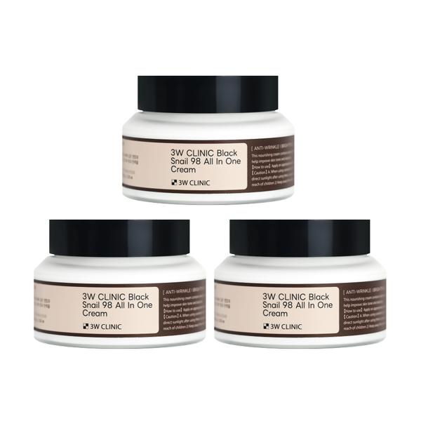 3w Clinic Black Snail 98 All In One Cream 100g (3 Options)