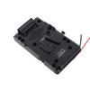 Back Pack Plate Adapter with D Tap Output for V Mount V Lock Battery Plate for DSLR Camera Camcorder Video Light