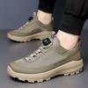 Fashion High Quality Mens Trekking Shoes Rotary Buckle Hiking Shoes Men Outdoor Casual Sneakers Man Breathable Non Slip Walking Shoes