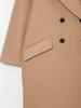 2023 Autumn/Winter Women's European-American Double-Breasted Mid-Length Loose Coat