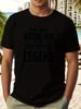 LEGEND T-shirt - Vibrant Blue Summer Tee with "I'm Becoming a Legend" Motivational Print
