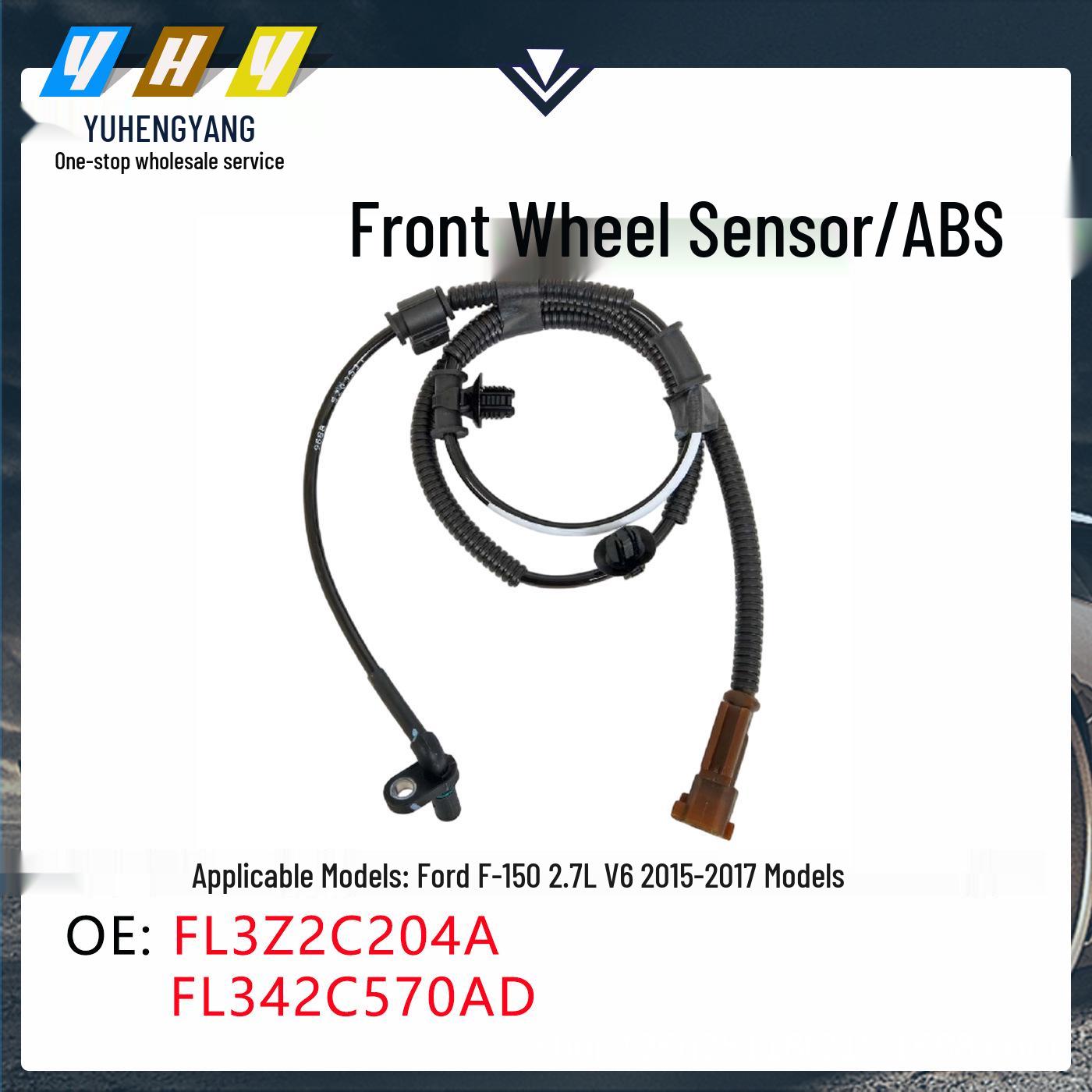 Front ABS Wheel Sensor for 2015–2017 Ford F-150 2.7L V6 LiWeiDu