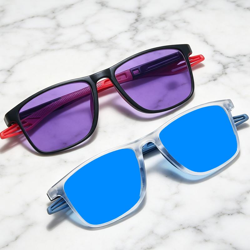 Blue Purple Lenses Men Computer Glasses for Gaming New Trend TR90 Blue Light Blocking Glasss Women Fashion Optical Spectacles