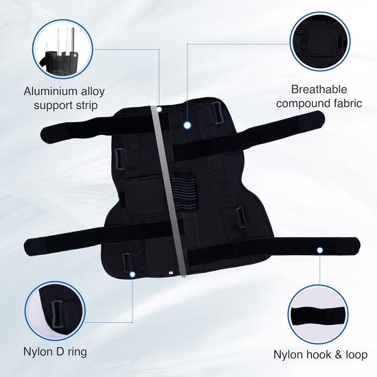 Wonder Care Knie-Immobilisator Baumwoll-Bandage Unterstützung Luxationen Verletzungen Bänderrisse Wickelstabilisator Schiene für Männer & Frauen(S)