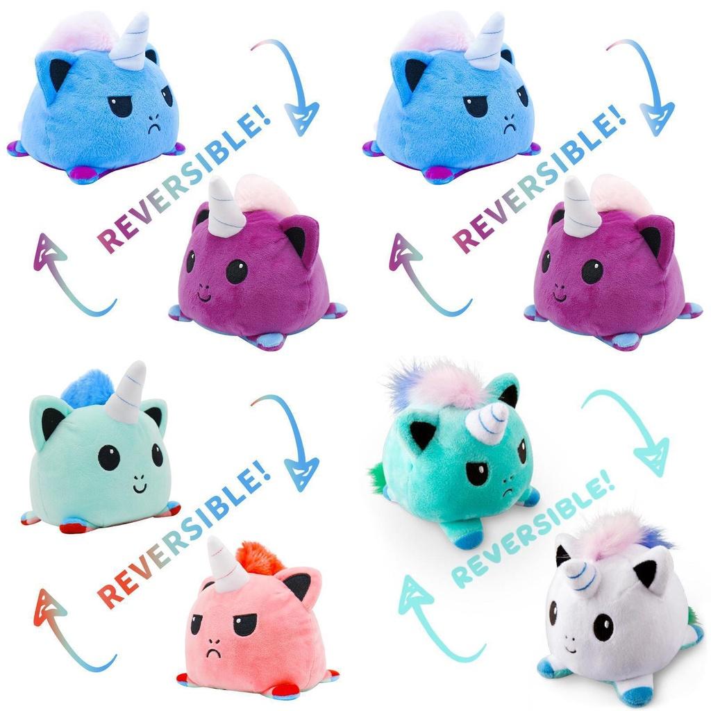 Adorable Reversible Flip Unicorn Plush Stuffed Toy Soft Animal Ideal For Kids
