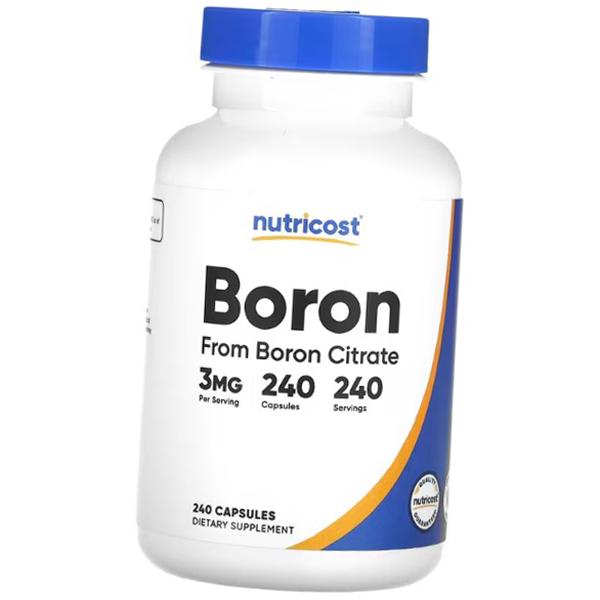 Boron Citrate, Boron 3, Nutricost  240caps (36647069)