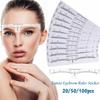 20-100 stuks Wenkbrauwliniaal Stickers Wegwerp Plakmeetmallen voor Microblading Tattoo Wenkbrauw Make-up Gereedschap Salongebruik